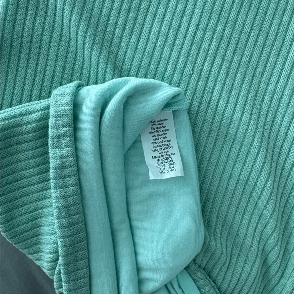 Windsor Mint Ribbed Mini Dress - Picture 4 of 4